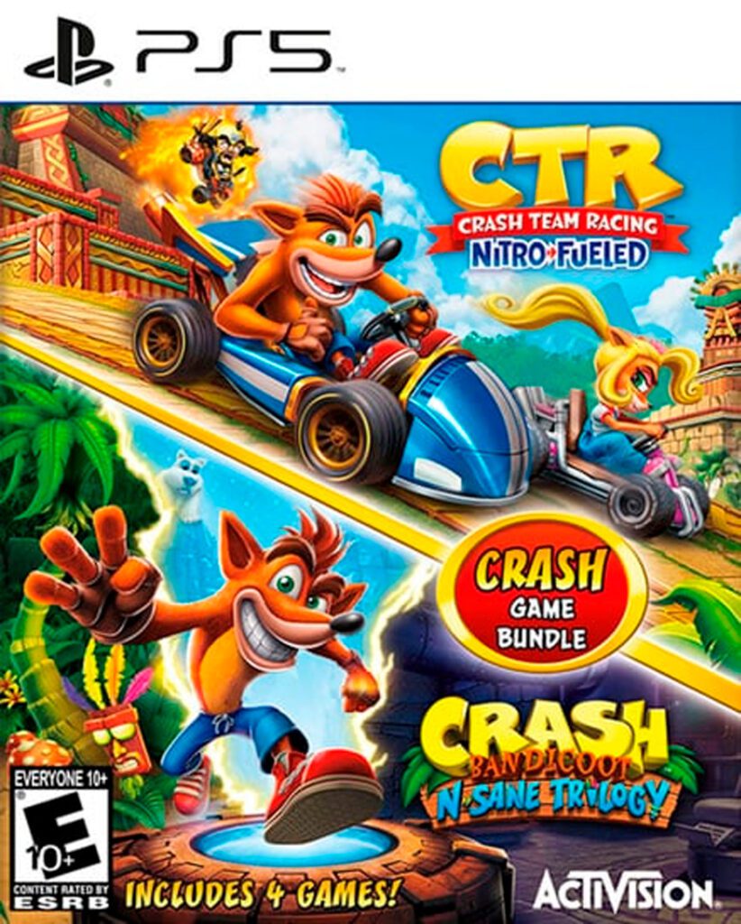 Crash Bandicoot Bundle - N. Sane Trilogy + CTR Nitro-Fueled Ps5 Retro ...